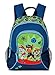 Fabrizio Paw Patrol Kinder Jungen Mädchen Rucksack Kinderrucksack mit tollem Chase, Marshall und Rubble Motiv (578) mit Hauptfach und Nebenfach Getränkenetz, 35 x 27 x 15 cm, blau/grün