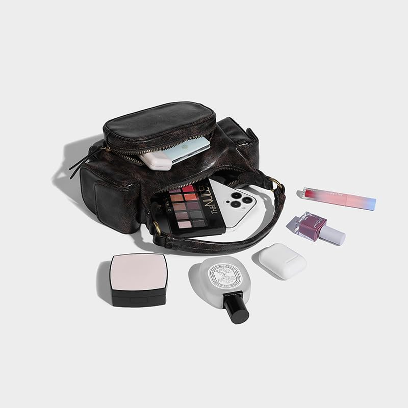 Vintage Crossbody Bag for Women - Trendy Shoulder Purse Retro Boho Tote Bag Streetwear Punk Handbag Urban Handbag2