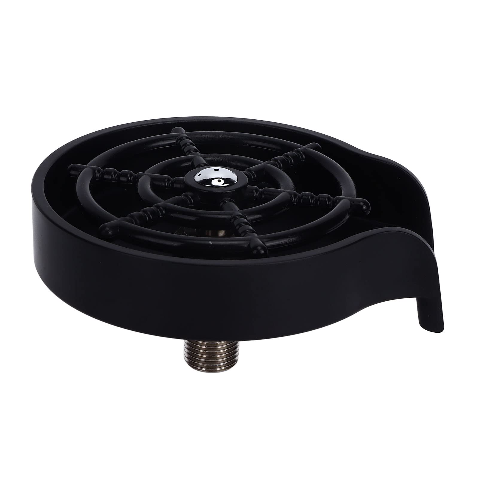 Sciacquatrice per Vetro Nero Opaco, lavabottiglie per lavello da Cucina Sciacquatrice per Tazze interfaccia G1/2, lavabottiglie per lavelli da Cucina da Bar (Nero)