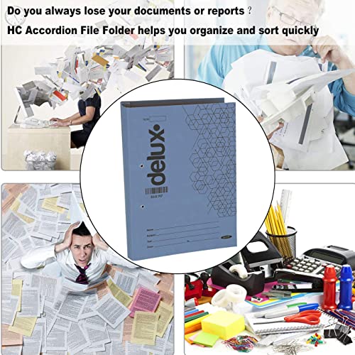 Image of TULMAN Spring Office File for A4 & Legal Size Documents & Certificate Holder - 38x3x26 cm - Multicolor Pack of 4