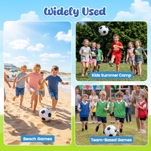 FUTUREPLUSX 8PCS Beach Balls, 12 Inches Inflatable Soccer Ball for Kids Summer Party Favors, Water Games, Hawaiian Tropical Theme Party Decorations - image 8