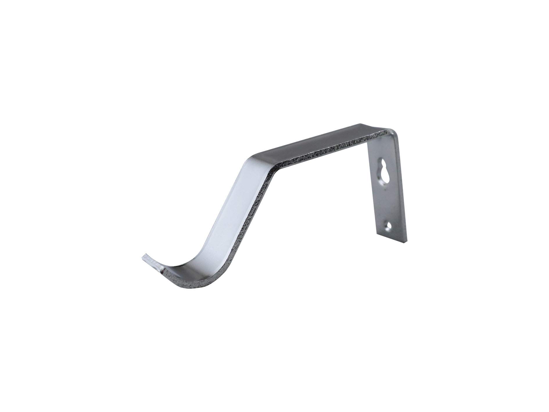 YHO Curtain Rod Pole Brackets 19mm 28mm 35mm Recess Extendable Double Polished Chrome (28mm Passing)