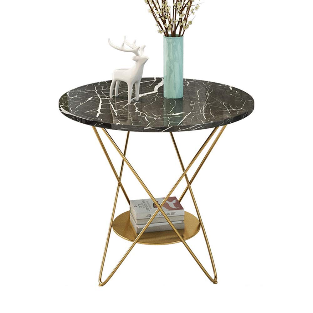 Table basse ronde en marbre pour vos moments de détente décontractés