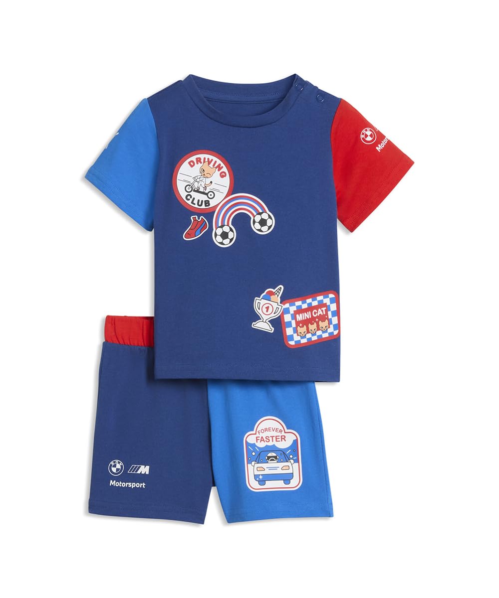 PUMA Unisex Baby Bmw Mms Toddler Shortsleeve Set Strickanzüge (1er Pack)