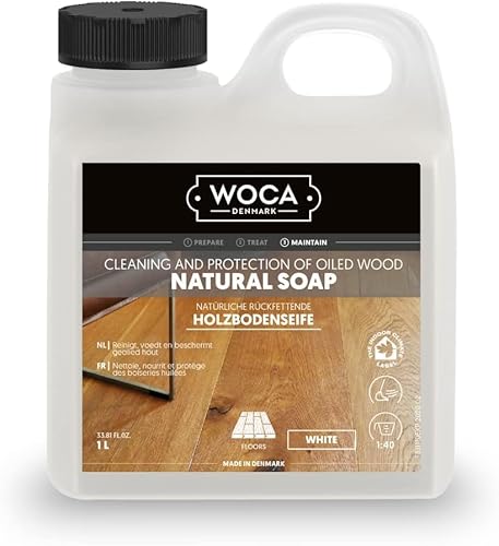 WOCA 511110A Holzbodenseife, weiß, 1 L