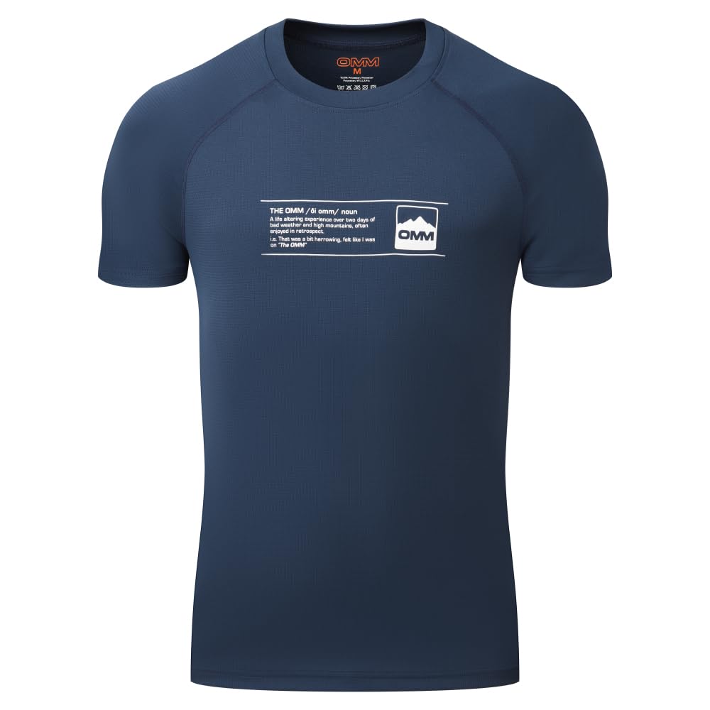 Omm Original Mountain Marathon Men's Navy Omm Bearing Tee S/S Term Xl