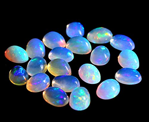 5X7 Mm Opal Oval Loose Cabochons 10 Pieces, 5X7Mm Opal Oval Cabochons Gemstone #TOP2