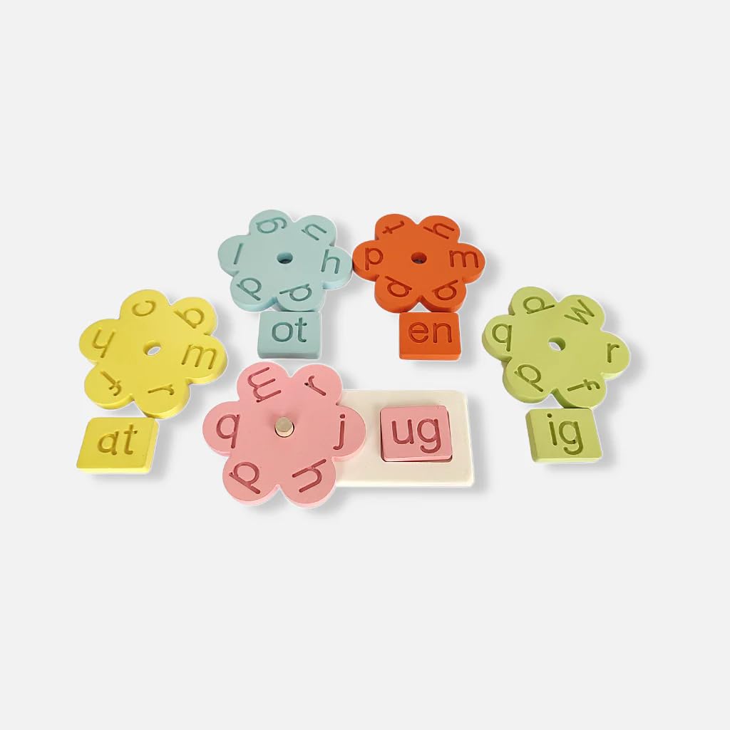 SubiMouIQ Montessori Wooden 3Letter Word Matching Puzzle Board (5