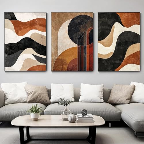 Affiche vintage abstraite en toile premium pour une décoration minimaliste chic