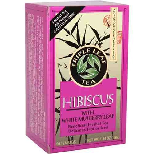 Triple Leaf Tea Hibiscus wxWhite Mulberry Leaf (6x20 BAG)20