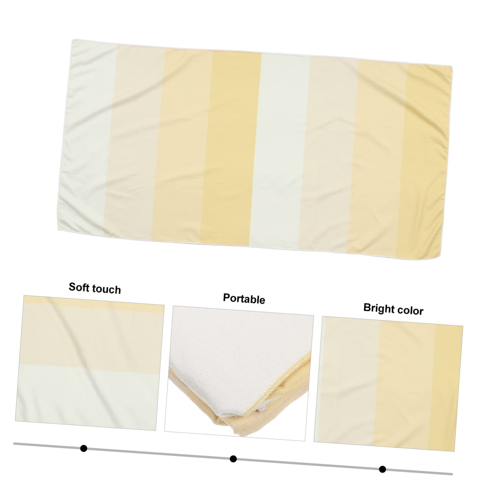 PRETYZOOM 5 Pz telo da bagno telo mare da bagno da viaggio teli mare decorativi asciugamano portatile asciugamano palestra per sauna teli in microfibra fibra superfine
