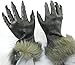 Merkaunis 2 Pcs Wolf Claws Glove Paws for Adult Men Women, Scary Wolf Claws Gloves for Cosplay, Halloween Werewolf Glove for Halloween Christmas Party, a Pair of Wolf Gloves, 16 * 5.5 Inches Brown