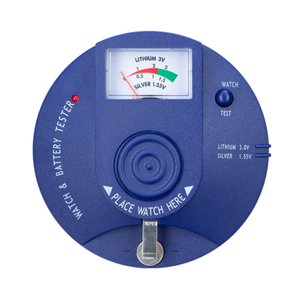 Yominerr Quartz Movement Tester,Circular Type Watch Battery Pulse Tester And 1.5V 3V Button Cell Battery Analyzer