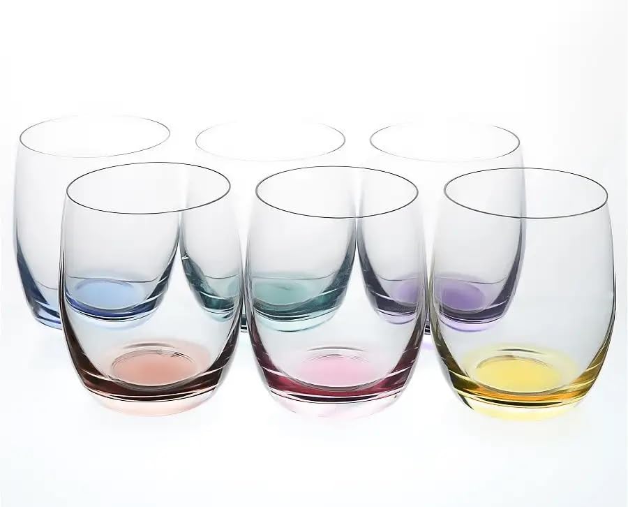 Amazon.com | Crystalex Rainbow Crystal Shot Glasses Set of 6 | 1.7