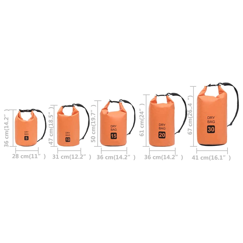 Trockensack mit Reißverschluss Grün L PVC x für Kajak Kanu SUP Boot Wassersport Outdoor Freizeit Sommer Urlaub am Strand und Fluss