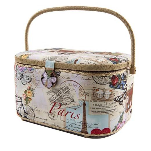 Saint Jane SewBskt Oval XL Paris Postcard