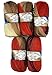 Produktbild 5 x 100 g Alize Strickwolle 40% Woll-Anteil, Mehrfarbig mit Farbverlauf, 500 Gramm Wolle (rot braun beige 4574)