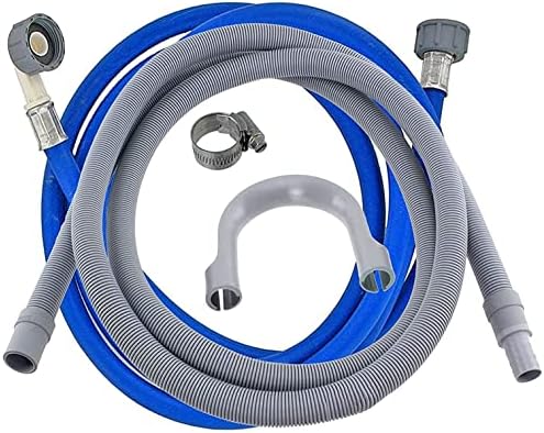 SPARES2GO Universal Cold Water Fill Long 3.5m Inlet Pipe + 2.5m Drain Hose Extension Kit