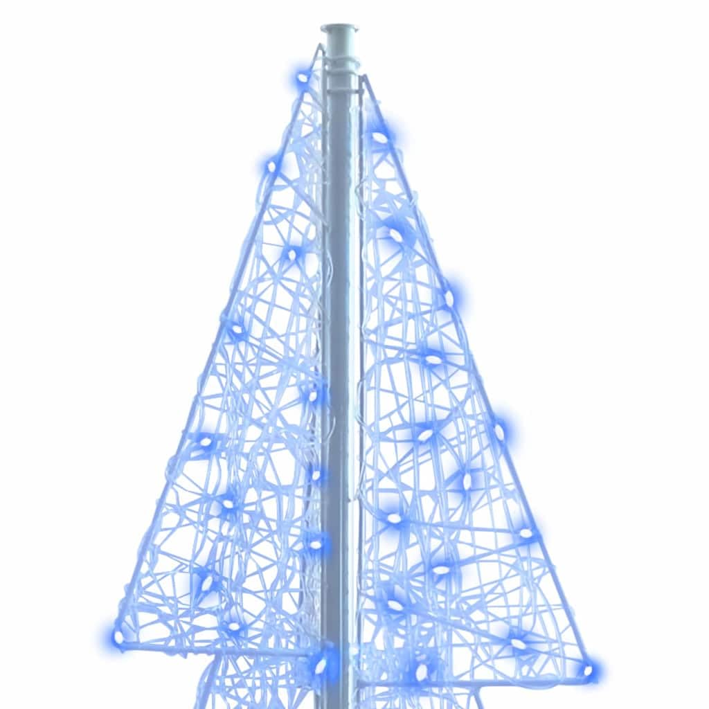Choinka z 240 diodami LED, niebieska, 180 cm, akrylowa, nowoczesne drzewko dekoracyjne do dekoracji wewnątrz i na zewnątrz, ze złączem USB, trwały materiał, idealna na Boże Narodzenie, Adwent