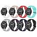 GinCoband 8PCS Sport Bands Replacement for Samsung Galaxy Watch 42mm,46mm,No Tracker (8-Colors for Galaxy Watch(42MM), Buckle Design)