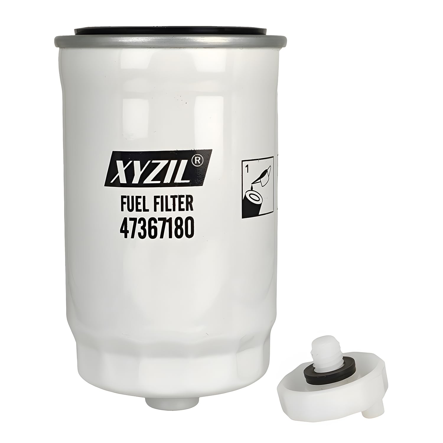 White flare3box分 Amazon.com: XYZIL Fuel Filter 47367180 504287009 Compatible with