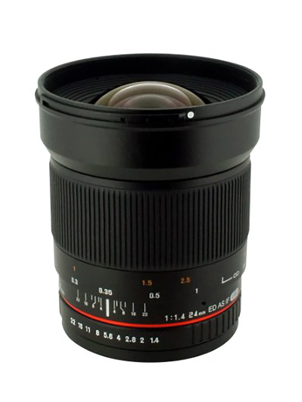 Rokinon 24mm F/1.4 Aspherical Wide Angle Lens For Nikon With Automatic Ae Chip For Auto Aperture, Auto Exposure And Focus Confirmation Rk24Maf-N