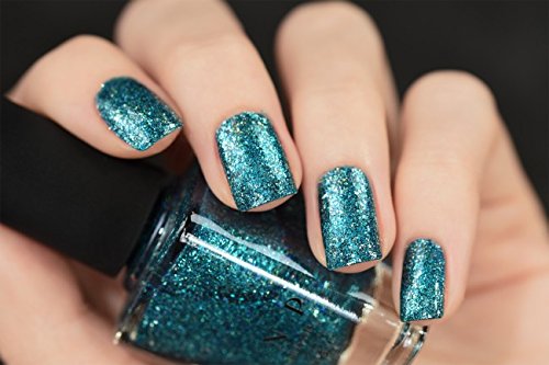 Image of ILNP Time In A Bottle - Vivid Blue Holographic Nail Polish