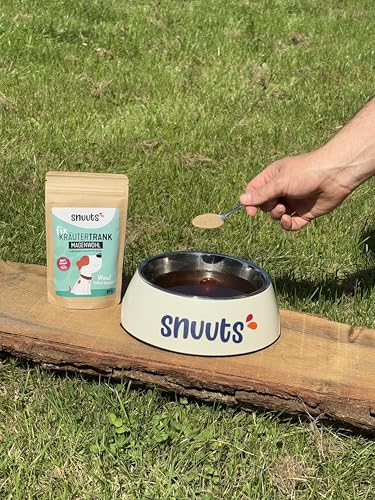 snuuts Kräutertrank für Hunde Magenwohl 60g kaltlöslich, empfindlicher Magen, Kamille, Melisse, Fenchel, Flüssigkeitsaufnahme Hundetrank