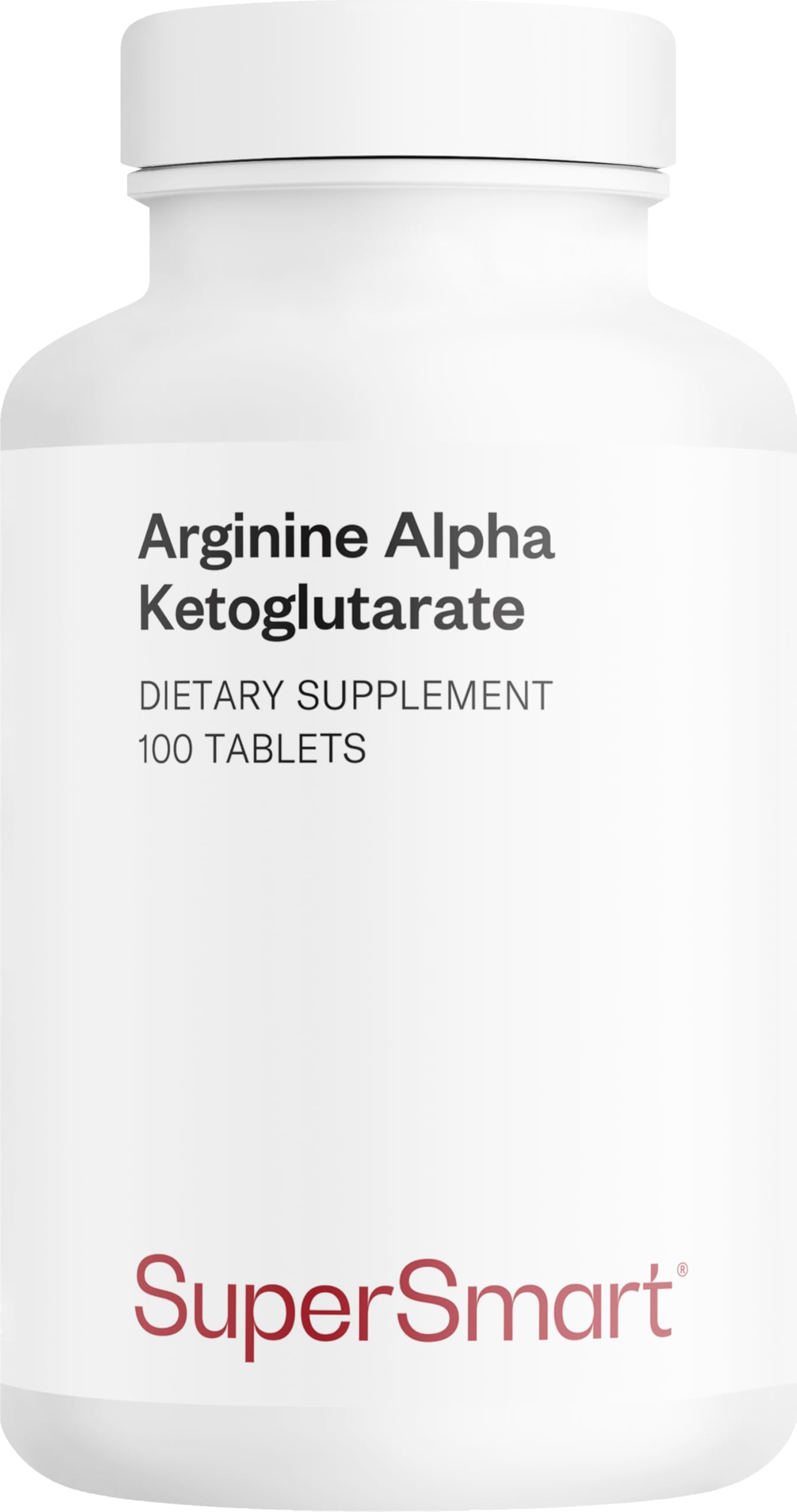 Arginine Alpha Ketoglutarate (AKG) 1000 mg - Soutient l’Activité Musculaire des Sportifs - Aide à la Dilatation des Vaisseaux Sanguins - Aide à Combattre la Dysfonction Sexuelle - Vegan - Supersmart