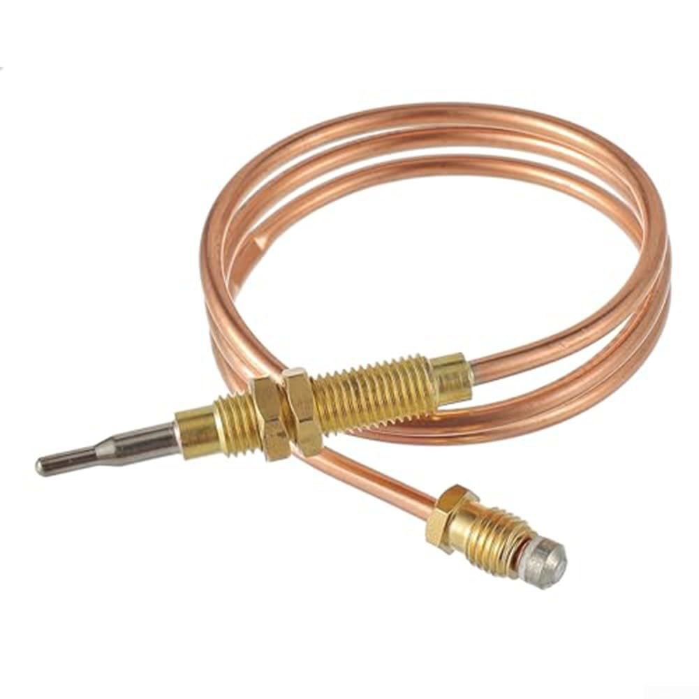 Sicherheitsregelventil-Set, Niederdruck Lpg Propangas Kamin Feuerstelle Flammenausfall Sicherheitsregelventil Kit inklusive Ventil, Knopf und Thermoelementdraht für Gasgrill Kamin Grill 12 x 6 x 5 cm