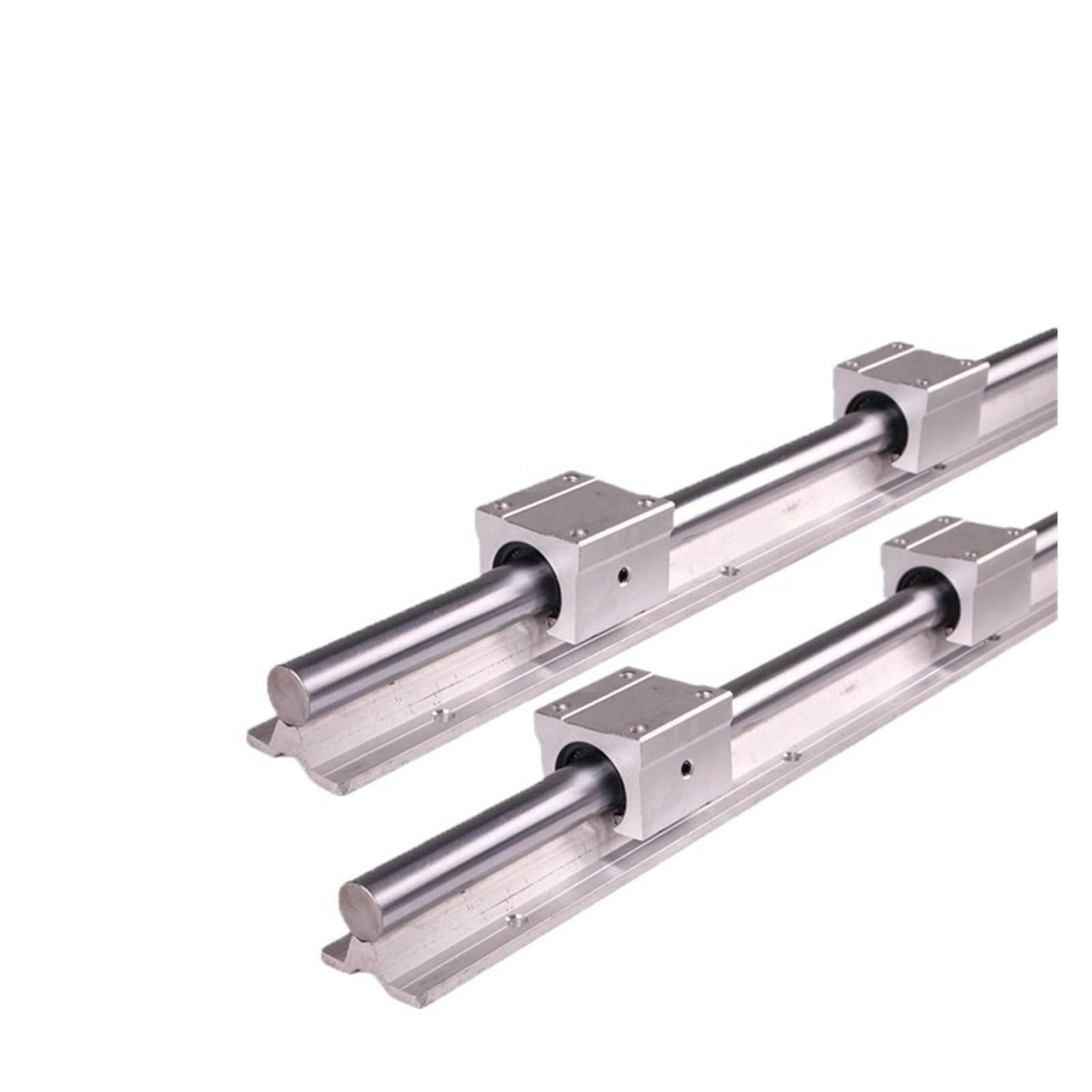 Rail de guidage linéaire 2 Ensemble Rail Linéaire SBR16 300 400 500 600 700 800 900 1000mm 1200mm 2 Pièces Guide Linéaire SBR16 + 4 Pièces SBR16UU Blocs For Pièce CNC Lisse et non incliné(300mm)