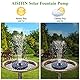 AISITIN LED Solar Springbrunnen 5,5W Buntes Solarbrunnen für außen 2025 Upgrade,Solar Teichpumpe mit 7 Effekte Solar Wasserpumpe Solar Schwimmender Fontäne für Garten Fischteich Wasserspiel Vogel-Bad