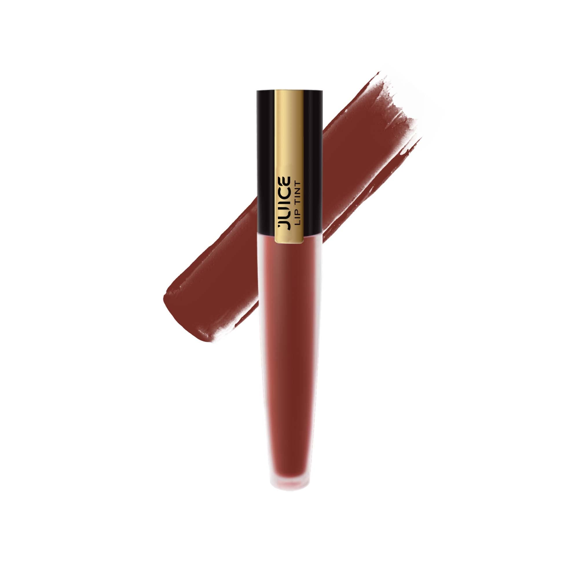 JUICE Matte Liquid Lipstick, 100% Veg, Heavily Pigmented, With Shea Butter, Olive Oil, Anti-Oxidants & Vitamin E, Light Weight, Waterproof & Long Lasting BUTTERED RUM-M72-image-45