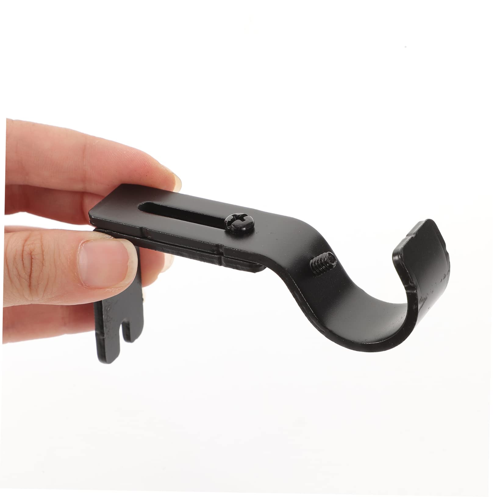 MAGICLULU 5 Ensembles Support De Tringle À Rideau Supports Muraux pour Tringles À Rideaux Chambre À Coucher Tringle À Rideaux Crocheter Supports De Tringle À Rideau Réglables 3 Pièces * 5