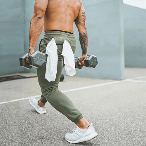 Gaocai Mens Joggers Lightweight Sweatpants Gym Trousers Tracksuit Bottoms Running Pants With Elastic Waist Green Xl #TOP5