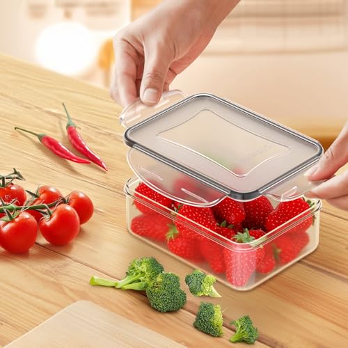JSCORES 40 PCS Food Storage Containers with Lids(20 Tubs & 20 Lids) Airtight Plastic Meal Prep Containers with Labels & Pen Leakproof Food Containers Set Reuasable-BPA Free - Image 6