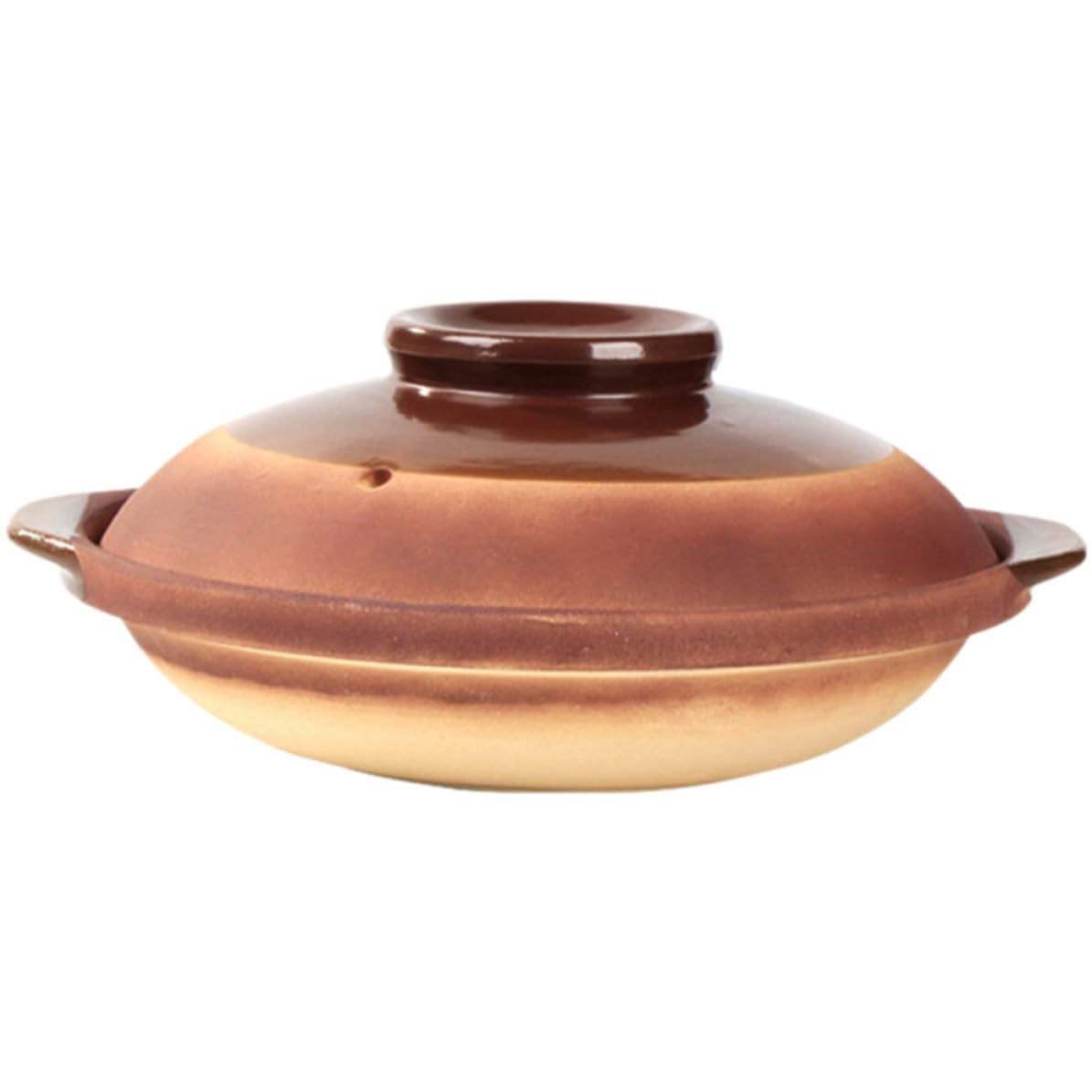 Casserole en argile 900 ml à doubles poignées pour cuisson lente