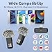 NPTCL 2 Pack Wireless Lavalier Microphone for iPhone 14/13/12 Lapel Mic Lightning Lav Mic with 24 H Charging Case for Video Recording Vlog TikTok Instagram - Noise Reduction 70 FT Transmission