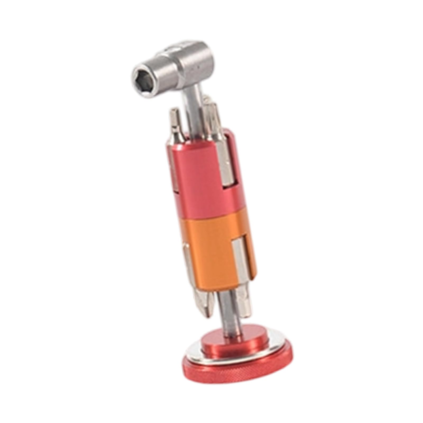Netbiio Red T25 Wrench Screwdriver Hex 0.1-0.2 Inch (3-6 Mm) Wrench Portable Cycle Repair Repair Set Tool High Strength Crankset Compact Bicycle