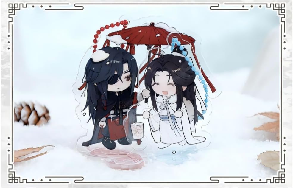 THE UNTAMED Heaven Officials Blessing Acrylic Standee Desktop Ornament with Keychain, Anime Merchandise