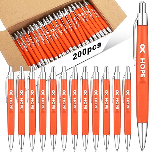 Stylos à bille rétractables en vrac sensibilisation cancer du sein 200pcs