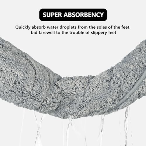 Tapis de bain antidérapant super absorbant pour sol de douche lavable en machine - 3
