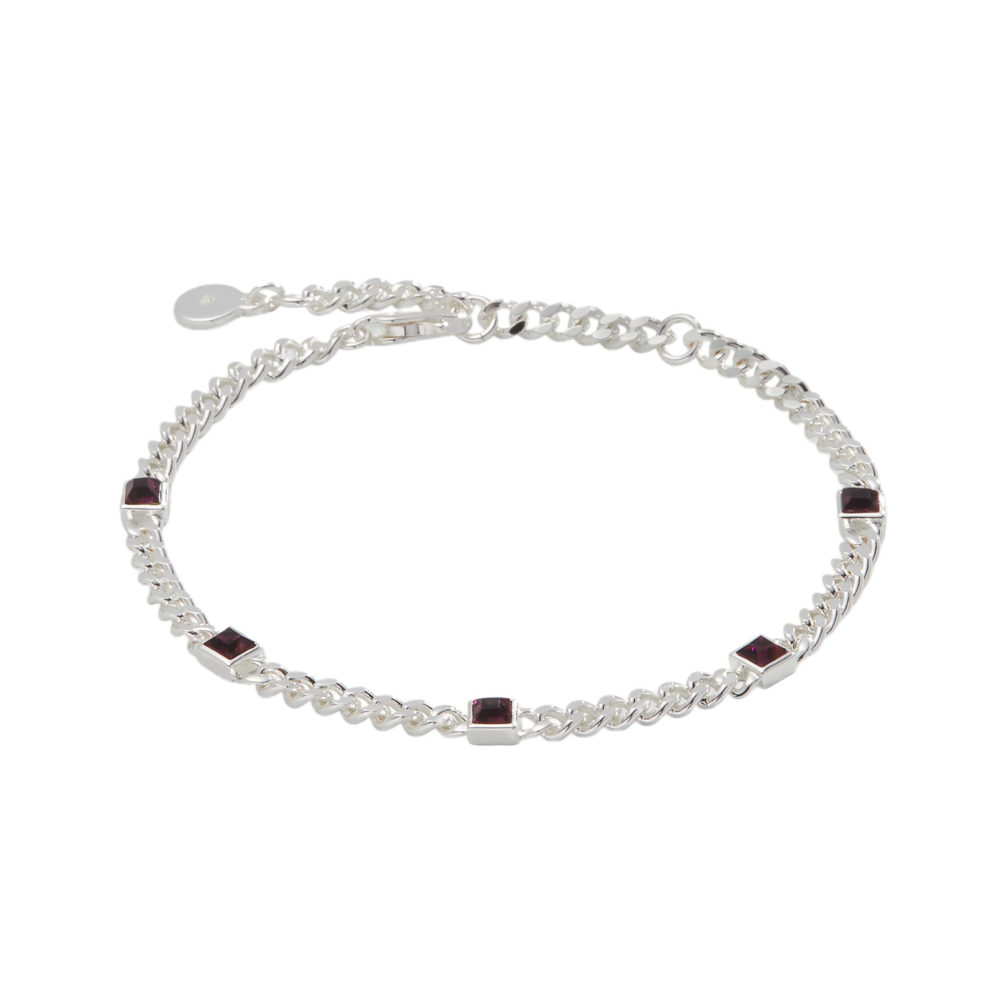 Alex and Ani September Birthstone Sapphire Curb Chain Bracelet