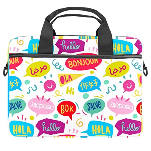 Housse ordinateur portable 13.3 multicolore avec bandoulière fine