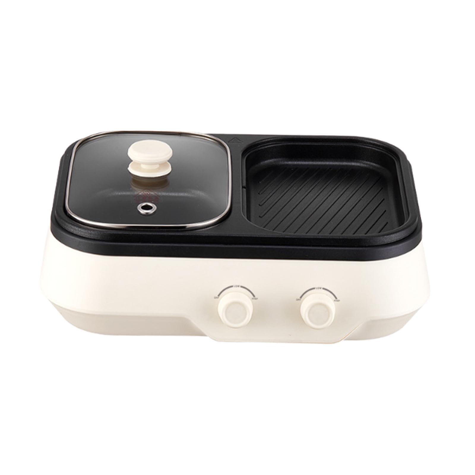 Electric Hot Pot With Grill 2 In 1 Shabu Pot And Griddle For Home Soup Party | Home & Garden-image-17