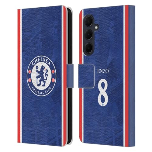 Housse Chelsea FC Enzo Fernández Samsung A35 5G étui portefeuille pour les jours de match