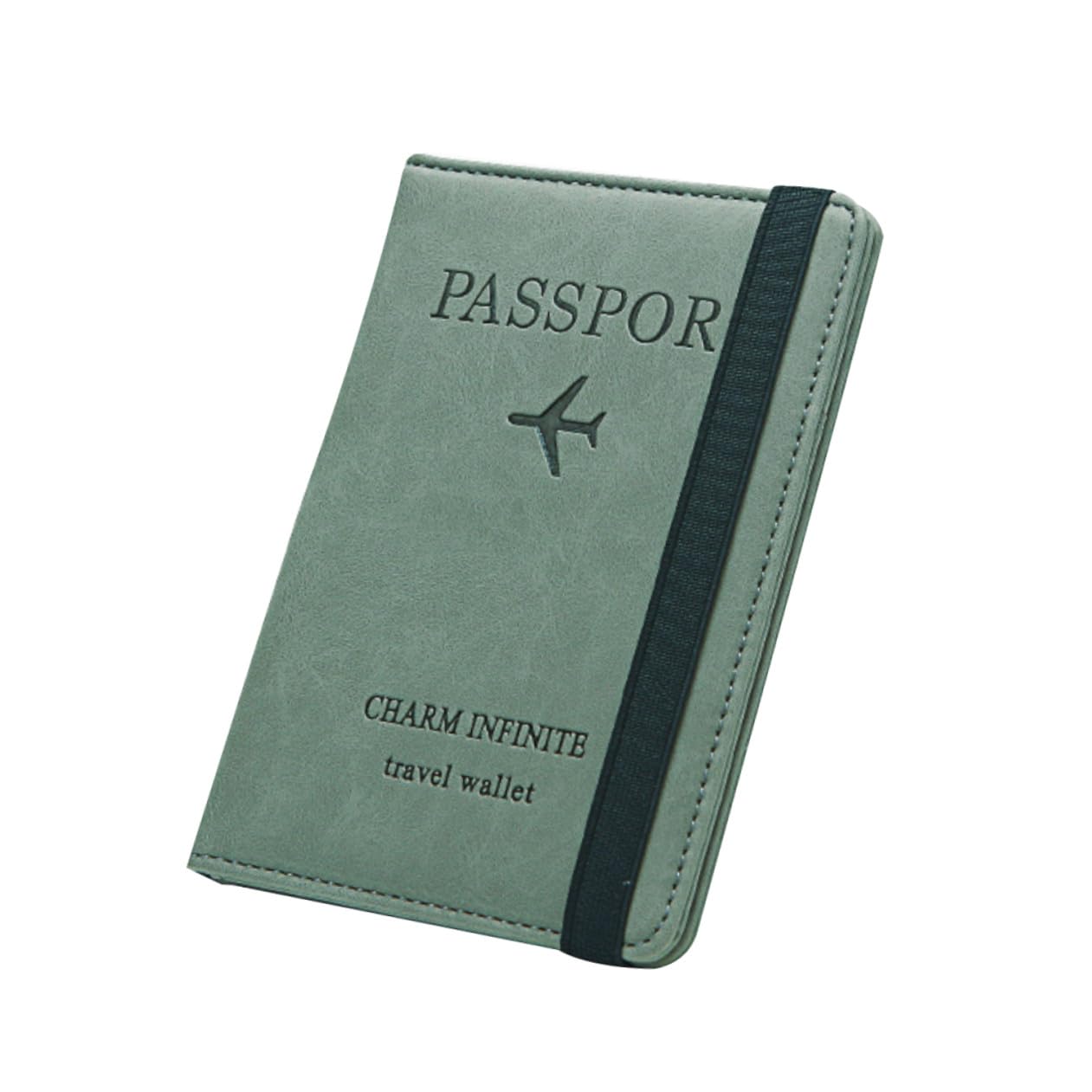 VALICLUD 3stücke RFID Reisepass Wallet Aus Pu-Leder Multifunktionale Aufbewahrungstasche Für Damen Grün Diebstahlsicher Und Ultra-dünn Für Reisen Und Business Trips