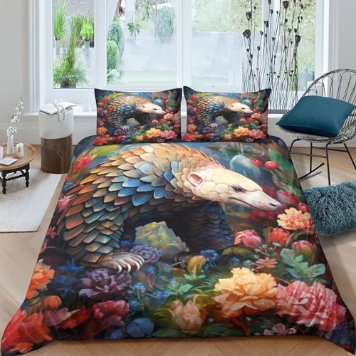 Housse de couette 220x240 multicolore IOFEER en coton et microfibre - 2