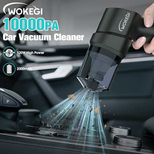 WOKEGI Cordless Mini Car Vacuum (10,000 PA, USB-C, 2000 mAh) — view 2