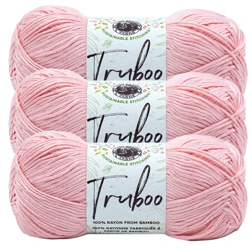 Image of (3 Pack) Lion Brand Yarn Truboo Yarn, Light Pink